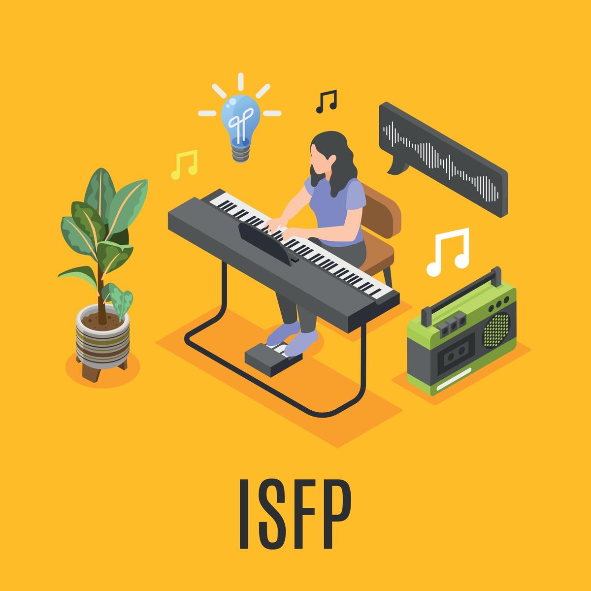ISFP có tinh thần sáng tạo và thể hiện sự đam mê trong lĩnh vực nghệ thuật.